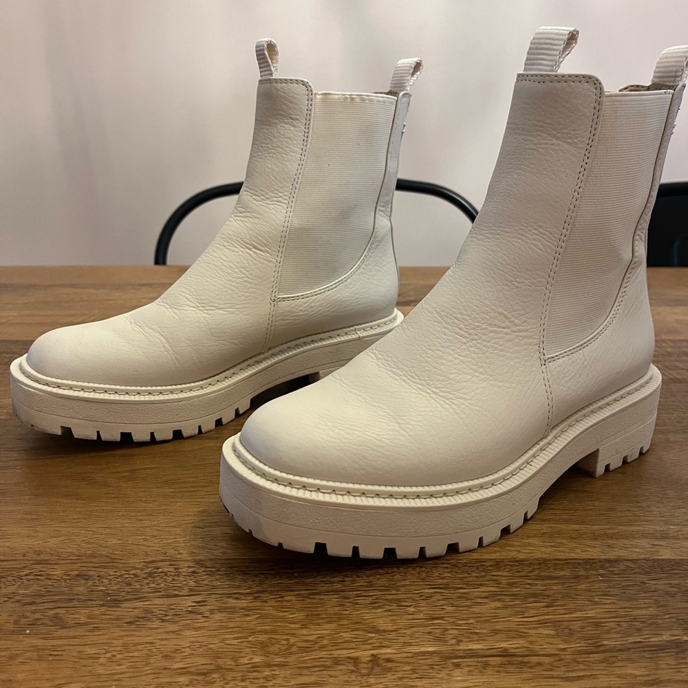 Sam Edelman Laguna Chelsea Boot - Ivory Size 7